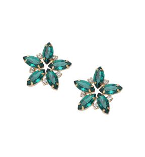 SOHI Boucles d'oreilles à tige en forme de fleur pour femme