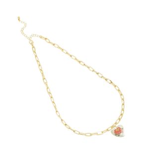 SOHI Collier avec pendentif cœur rose pour femme