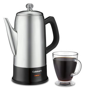 Cuisinart - Percolateur Électrique, Capacité de 12 Tasses, Acier Inoxydable