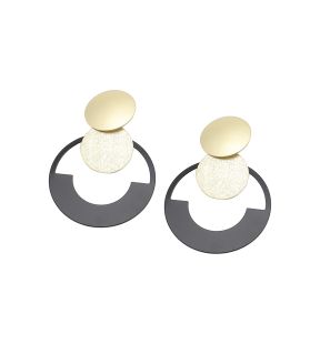 SOHI Boucles d'oreilles pendantes circulaires pour femme