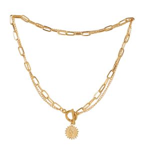 SOHI Collier chaîne pièce de monnaie pour femme