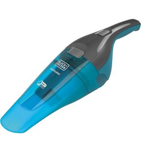 Black + Decker - Aspirateur DustBuster à Main Sans-fil pour Dégat Sèche ou Humide, Bleu