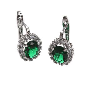 SOHI Boucles d'oreilles créoles en cristal pour femme