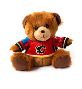 Ours en peluche assis des Calgary Flames Forever Collectibles LNH