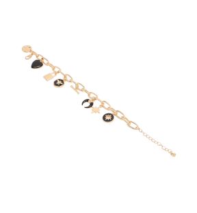 SOHI Bracelet à breloques célestes doré pour femme