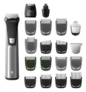 Philips - Ensemble de Tondeuse Personnelle Multigroom 5000, Pour Visage, Tête et Corps, 18 Morceaux