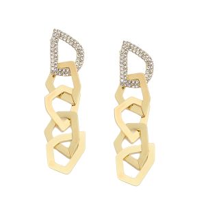 SOHI Boucles d'oreilles pendantes à maillons pour femme