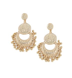 SOHI Boucles d'oreilles pendantes en forme de pièce d'or pour femme