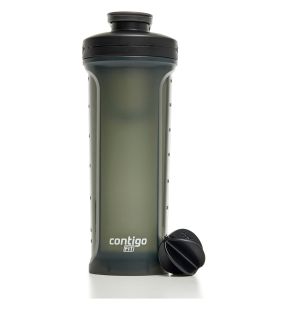 Contigo - Bouteille d'eau Sport / Shaker pour Protéines, Couvecle Anti-fuite, Capacité de 828ml, Vert