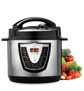 Hauz - Autocuiseur Électronique avec 8 Modes de Cuisson, Capactité de 5.7 Litres, Acier Inoxydable