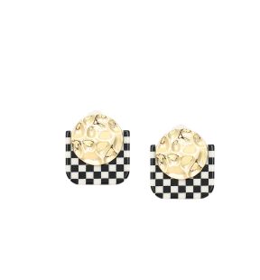 SOHI Boucles d'oreilles à tige en forme de pièce de monnaie pour femme